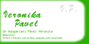 veronika pavel business card